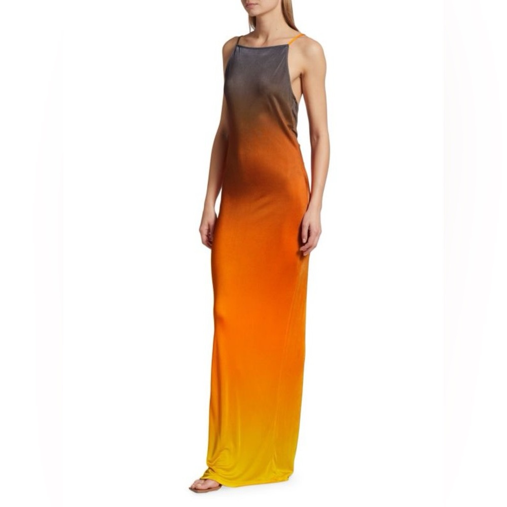 Ronny Kobo Ombré Open-Back Maxi Dress | Sunset Vacation Dress | NWT